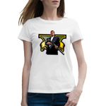 Fashion, accesorii si bijuterii - Femei - Imbracaminte femei - Tricouri si topuri femei - Tricou femei Michael GTA5 Grand Theft Auto, alb, marime 2XL - Infinity.ro