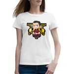 Fashion, accesorii si bijuterii - Femei - Imbracaminte femei - Tricouri si topuri femei - Tricou femei Michael GTA V, alb, marime 2XL - Infinity.ro