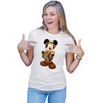 Fashion, accesorii si bijuterii - Femei - Imbracaminte femei - Tricouri si topuri femei - Tricou Femei Mickey Mouse Scout Research Map Director Play Game, alb,  marime 2XL - Infinity.ro