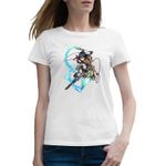 Fashion, accesorii si bijuterii - Femei - Imbracaminte femei - Tricouri si topuri femei - Tricou femei Mikasa Ackerman Attack on Titan AOT Combat, alb, marime 2XL - Infinity.ro