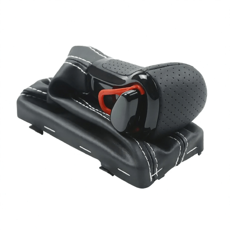 Auto si Moto - Piese auto si accesorii - Interior auto - Accesorii interior - Schimbator Audi Automat Piele Perforata Neagra Cusatura Alba - Infinity.ro