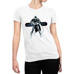 Fashion, accesorii si bijuterii - Femei - Imbracaminte femei - Tricouri si topuri femei - Tricou Femei Moon Knight Strong Children Pose Manga DC, alb,  marime 2XL - Infinity.ro
