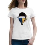 Fashion, accesorii si bijuterii - Femei - Imbracaminte femei - Tricouri si topuri femei - Tricou femei Mortal Kombat Insects Sports Mask Hero Natural, alb, marime 2XL - Infinity.ro