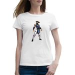 Fashion, accesorii si bijuterii - Femei - Imbracaminte femei - Tricouri si topuri femei - Tricou femei Mortal Kombat Raiden Scorpion SuperHero Forever, alb, marime 2XL - Infinity.ro