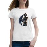 Fashion, accesorii si bijuterii - Femei - Imbracaminte femei - Tricouri si topuri femei - Tricou femei Mortal Kombat Princess Kitana Sub-Zero Death, alb, marime 2XL - Infinity.ro