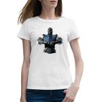 Fashion, accesorii si bijuterii - Femei - Imbracaminte femei - Tricouri si topuri femei - Tricou femei Mortal Kombat The Best Player Game From World, alb, marime 2XL - Infinity.ro