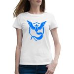 Fashion, accesorii si bijuterii - Femei - Imbracaminte femei - Tricouri si topuri femei - Tricou femei Mustic Pokemon Go Logo, alb, marime 2XL - Infinity.ro