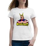 Fashion, accesorii si bijuterii - Femei - Imbracaminte femei - Tricouri si topuri femei - Tricou femei My Hero Academia All Might Anime Manga, alb, marime 2XL - Infinity.ro