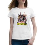 Fashion, accesorii si bijuterii - Femei - Imbracaminte femei - Tricouri si topuri femei - Tricou femei My Hero Academia Storm Rebel Anime Manga, alb, marime 2XL - Infinity.ro