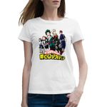 Fashion, accesorii si bijuterii - Femei - Imbracaminte femei - Tricouri si topuri femei - Tricou femei My Hero Academia Team Gang Anime Manga, alb, marime 2XL - Infinity.ro