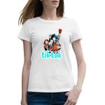 Fashion, accesorii si bijuterii - Femei - Imbracaminte femei - Tricouri si topuri femei - Tricou femei My Hero Academia Tiktok Tik Tok Anime, alb, marime 2XL - Infinity.ro