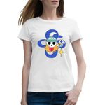 Fashion, accesorii si bijuterii - Femei - Imbracaminte femei - Tricouri si topuri femei - Tricou femei Nami Flag One Piece Pirate Ship, alb, marime 2XL - Infinity.ro