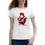Fashion, accesorii si bijuterii - Femei - Imbracaminte femei - Tricouri si topuri femei - Tricou femei Naruto Gaara Kankuro Anime Haine Manga, alb, marime 2XL - Infinity.ro