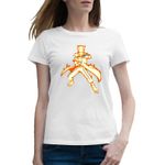 Fashion, accesorii si bijuterii - Femei - Imbracaminte femei - Tricouri si topuri femei - Tricou femei Naruto Minato Namikaze Fire Anime Manga, alb, marime 2XL - Infinity.ro