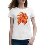 Fashion, accesorii si bijuterii - Femei - Imbracaminte femei - Tricouri si topuri femei - Tricou femei Naruto Nine Tailed Vulpe Dragon Anime, alb, marime 2XL - Infinity.ro
