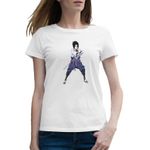 Fashion, accesorii si bijuterii - Femei - Imbracaminte femei - Tricouri si topuri femei - Tricou femei Naruto Sasuke Uchiha Antrenament Ninja, alb, marime 2XL - Infinity.ro