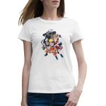 Fashion, accesorii si bijuterii - Femei - Imbracaminte femei - Tricouri si topuri femei - Tricou femei Naruto Team Gang Clan Anime Manga, alb, marime 2XL - Infinity.ro
