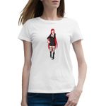 Fashion, accesorii si bijuterii - Femei - Imbracaminte femei - Tricouri si topuri femei - Tricou femei Naruto Uzumaki Kushina Anime Girl Manga, alb, marime 2XL - Infinity.ro