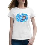 Fashion, accesorii si bijuterii - Femei - Imbracaminte femei - Tricouri si topuri femei - Tricou femei Naruto Uzumaki Power Magic Storm, alb, marime 2XL - Infinity.ro