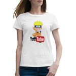 Fashion, accesorii si bijuterii - Femei - Imbracaminte femei - Tricouri si topuri femei - Tricou femei Naruto Youtube Creator Shippuden Anime Manga, alb, marime 2XL - Infinity.ro