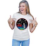 Fashion, accesorii si bijuterii - Femei - Imbracaminte femei - Tricouri si topuri femei - Tricou Femei NASA Hubble Space Orbit Terra Best Telescope, alb,  marime 2XL - Infinity.ro