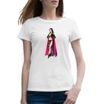 Fashion, accesorii si bijuterii - Femei - Imbracaminte femei - Tricouri si topuri femei - Tricou femei One Piece Anime Boa Hancock Capitan Marinar, alb, marime 2XL - Infinity.ro