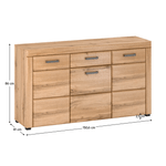 Casa si Gradina - Mobilier - Comode si corpuri - Comode - Comoda, stejar apalache, PUSAN E - Infinity.ro