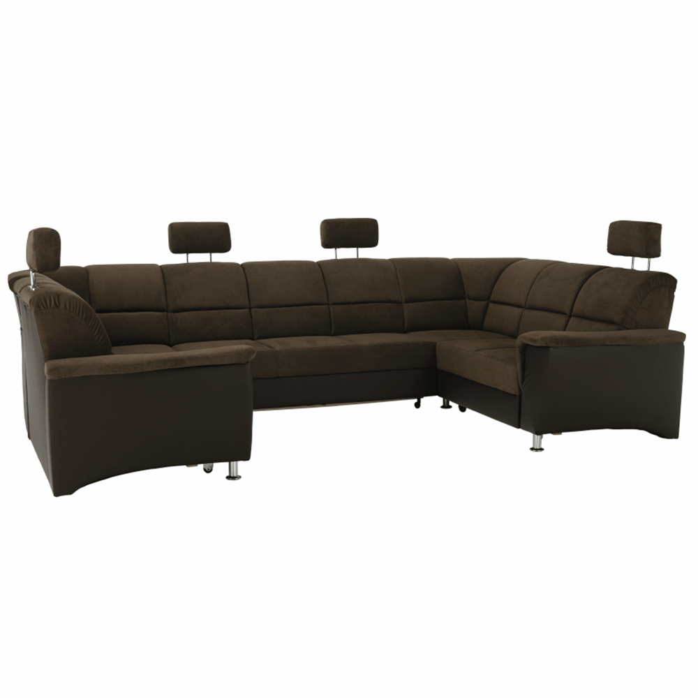 Coltar, piele ecologica maro/material textil maro, SANTIAGO U MARE