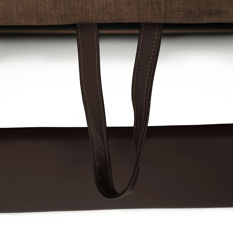 Casa si Gradina - Mobilier - Canapele si coltare - Coltare - Coltar, piele ecologica maro/material textil maro, SANTIAGO U MARE - Infinity.ro