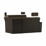 Casa si Gradina - Mobilier - Canapele si coltare - Coltare - Coltar, piele ecologica maro/material textil maro, SANTIAGO U MARE - Infinity.ro