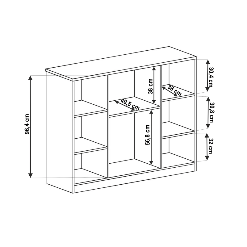 Casa si Gradina - Mobilier - Comode si corpuri - Comode - Comoda, stejar lefkas, TEDY TYP T14 - Infinity.ro