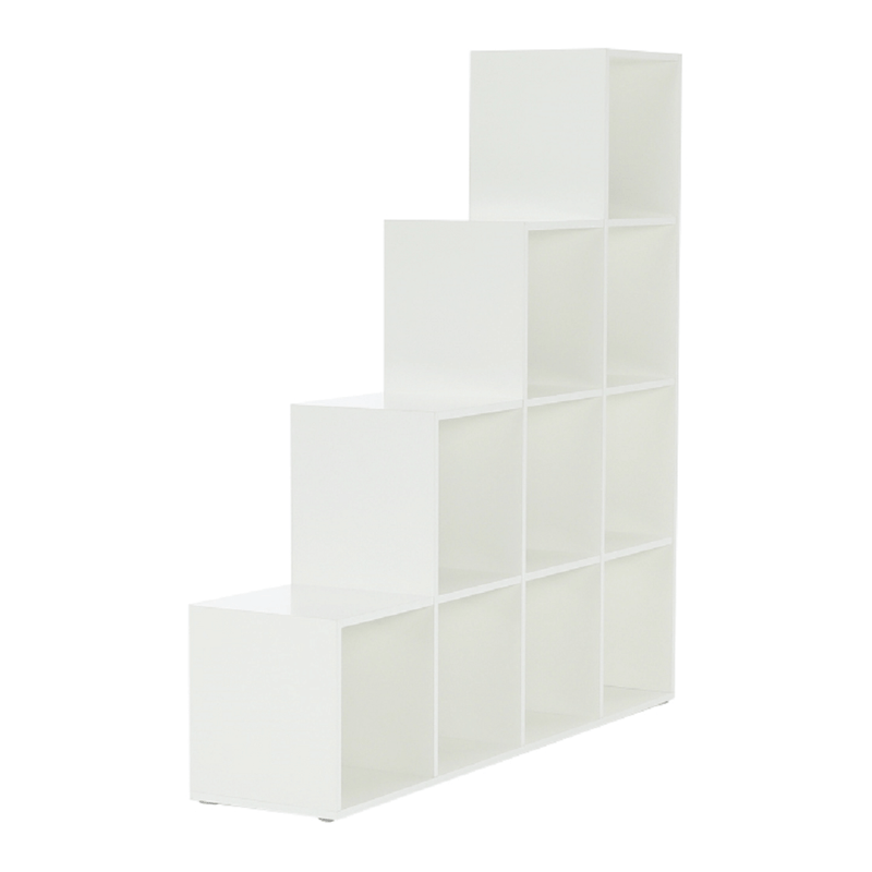 Casa si Gradina - Mobilier - Biblioteci si rafturi - Etajere - Etajera piramida, alb, PAL melaminat, NORAH - Infinity.ro