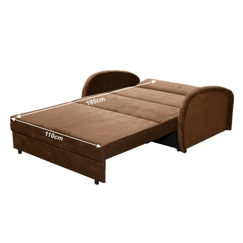 Casa si Gradina - Mobilier - Scaune si fotolii - Fotolii - Fotoliu extensibil, maro, MILI 2 - Infinity.ro
