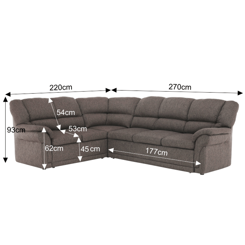 Casa si Gradina - Mobilier - Canapele si coltare - Coltare - Coltar, S, extensibil/spatiu pentru depozitare, maro, AMELIA - Infinity.ro