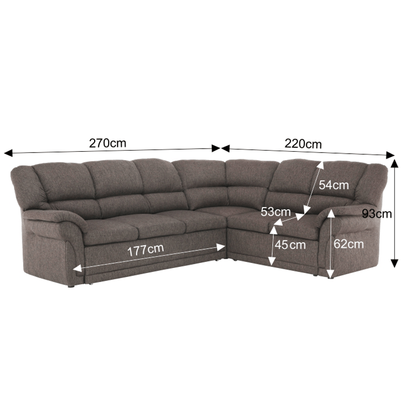 Casa si Gradina - Mobilier - Canapele si coltare - Coltare - Coltar, maro, dreapta,  AMELIA - Infinity.ro