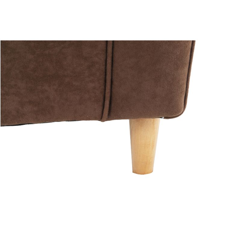 Casa si Gradina - Mobilier - Scaune si fotolii - Fotolii - Fotoliu cu taburet, material maro, ASTRID - Infinity.ro