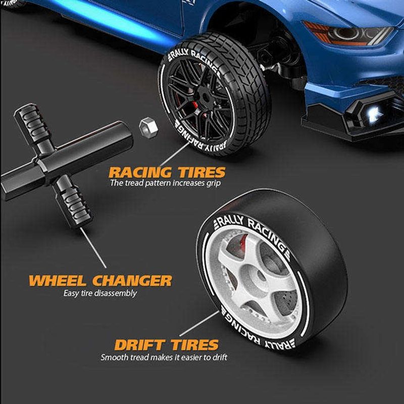 Jucarii, Copii si Bebe - Jucarii si jocuri - Vehicule si jucarii cu telecomanda - Masinute - Mașină de Curse RC 1:64 – Viteză Mare 20 km/h, 4 Canale 2.4G, cu Derapaj (Drift) și Funcție Follow Me - Infinity.ro