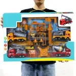 Jucarii, Copii si Bebe - Jucarii si jocuri - Vehicule si jucarii cu telecomanda - Utilaje constructie de jucarie - Set Mașini de Construcții din Metal – 6+ Modele de Vehicule - Infinity.ro
