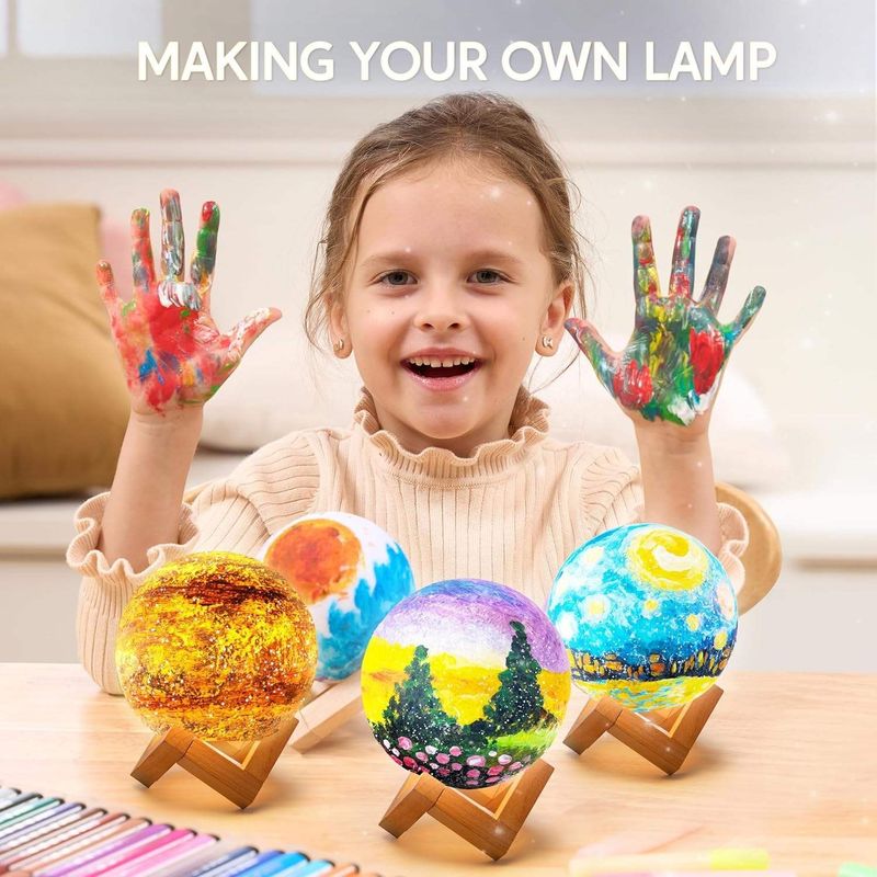Jucarii, Copii si Bebe - Jucarii si jocuri - Jucarii & jocuri educative - Seturi pictura si desen - Kit Creativ 3D Luna de Pictat - Infinity.ro