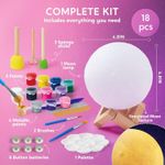 Jucarii, Copii si Bebe - Jucarii si jocuri - Jucarii & jocuri educative - Seturi pictura si desen - Kit Creativ 3D Luna de Pictat - Infinity.ro