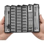 Casa si Gradina - Constructii - Scule de mana si unelte - Surubelnite - Set de Șurubelniță de precizie 128 în 1, mâner din aluminiu, accesorii din oțel - Infinity.ro
