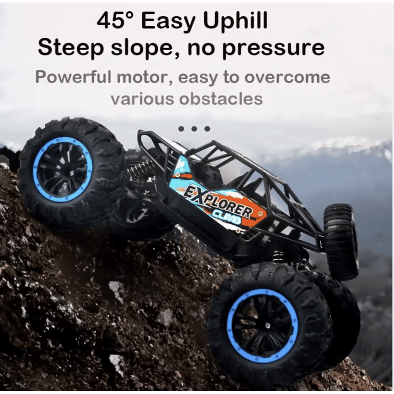 Jucarii, Copii si Bebe - Jucarii si jocuri - Vehicule si jucarii cu telecomanda - Masinute - Mașină RC de Teren 4x4 – Scară 1:16, Tracțiune Integrală, Anvelope TPR Anti-Alunecare - Infinity.ro