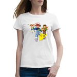 Fashion, accesorii si bijuterii - Femei - Imbracaminte femei - Tricouri si topuri femei - Tricou femei Pokemon Ash Brook Card Sword, alb, marime 2XL - Infinity.ro