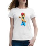 Fashion, accesorii si bijuterii - Femei - Imbracaminte femei - Tricouri si topuri femei - Tricou femei Sonic Princess Sally Acorn Joc Video, alb, marime 2XL - Infinity.ro