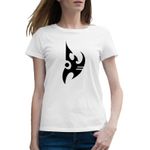 Fashion, accesorii si bijuterii - Femei - Imbracaminte femei - Tricouri si topuri femei - Tricou femei StarCraft 2 Protoss Logo Simbol Game, alb, marime 2XL - Infinity.ro