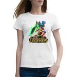 Fashion, accesorii si bijuterii - Femei - Imbracaminte femei - Tricouri si topuri femei - Tricou femei Riven LoL League of Legends Rebel Hacker, alb, marime 2XL - Infinity.ro