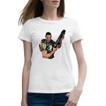 Fashion, accesorii si bijuterii - Femei - Imbracaminte femei - Tricouri si topuri femei - Tricou femei Quake Doom Pistol Air Quakerism Battle Insta, alb, marime 2XL - Infinity.ro