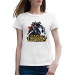 Fashion, accesorii si bijuterii - Femei - Imbracaminte femei - Tricouri si topuri femei - Tricou femei Zed Attack League of Legends LoL Blade, alb, marime 2XL - Infinity.ro