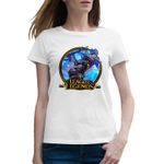 Fashion, accesorii si bijuterii - Femei - Imbracaminte femei - Tricouri si topuri femei - Tricou femei Riven League of Legends LoL Exile Cool Game, alb, marime 2XL - Infinity.ro