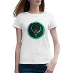 Fashion, accesorii si bijuterii - Femei - Imbracaminte femei - Tricouri si topuri femei - Tricou femei Quake Icon Emblema Logo, alb, marime 2XL - Infinity.ro